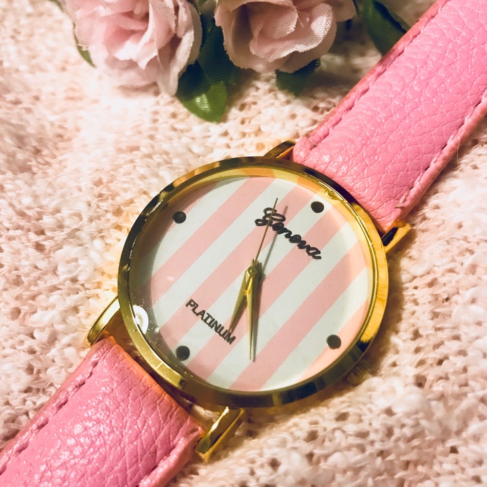 🌸 Pink Geneva Watch 🌸